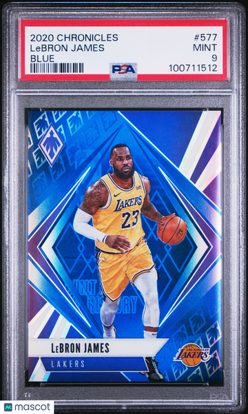2020 Panini Chronicles LeBron James #577 Blue PSA 9