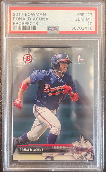 2017 Bowman Ronald Acuna #BP127 