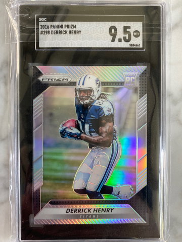 2016 Panini Prizm Derrick Henry SILVER PRIZM ROOKIE RC Card #298 SGC 9.5