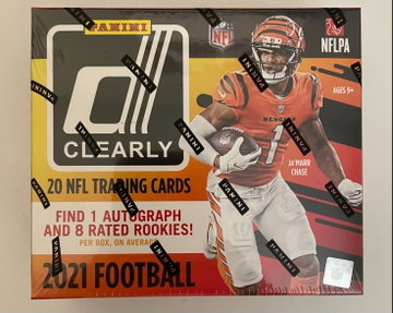2021 Panini Football Donruss Clearly Hobby Box