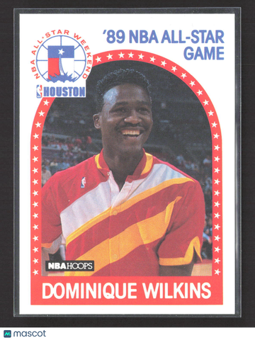 1989 NBA Hoops Dominique Wilkins Blank Back