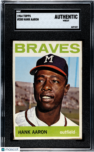 1964 Topps Hank Aaron #300 SGC A