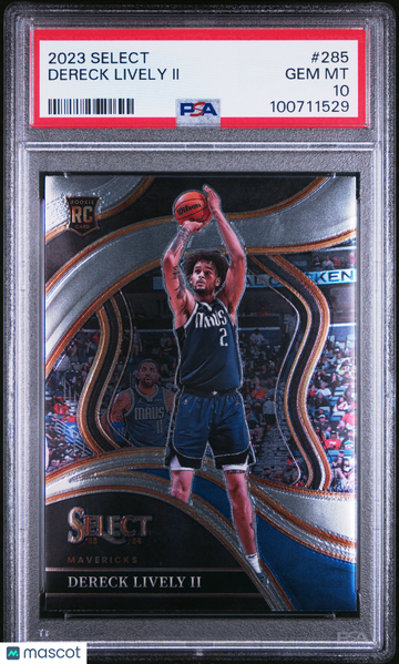 2023 Panini Select Dereck Lively II #285 PSA 10