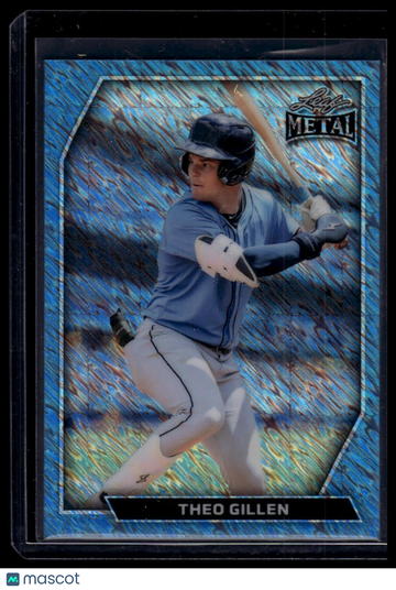 2026 Leaf Metal Theo Gillen #158 Base Shimmer Platinum SN