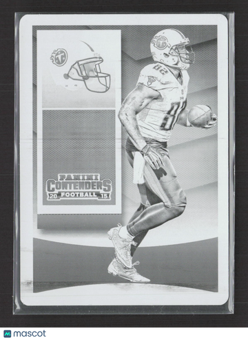 2015 Panini Contenders Football Season Ticket Delanie Walker #36 Black Printing Plate /1