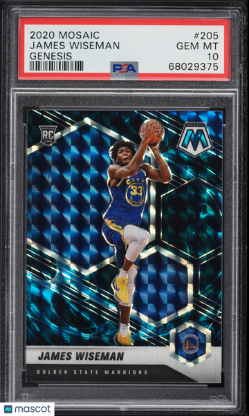 2020 Panini Mosaic James Wiseman #205 PSA 10