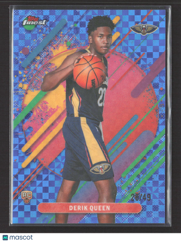 2026 Topps Finest Derik Queen #213 Blue Checkerboard /49 RC