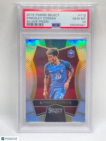 2016 Panini Select Kingsley Coman #112 Silver Prizm PSA 10