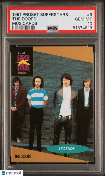 1991 Proset Superstars Musicards The Doors #9 PSA 10