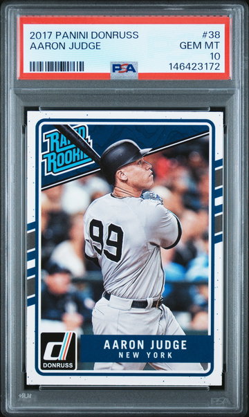 2017 Panini Donruss Rated Rookie Aaron Judge #38 PSA 10