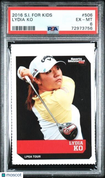 2016 S.I. For Kids Lydia Ko #506 Rookie PSA 6