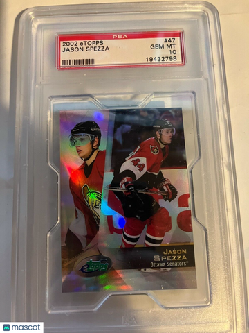 2002-03 eTopps Jason Spezza Rookie PSA 10