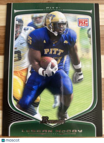 🔥2009 BOWMAN LESEAN MCCOY ROOKIE RC #170 PHILADELPHIA EAGLES