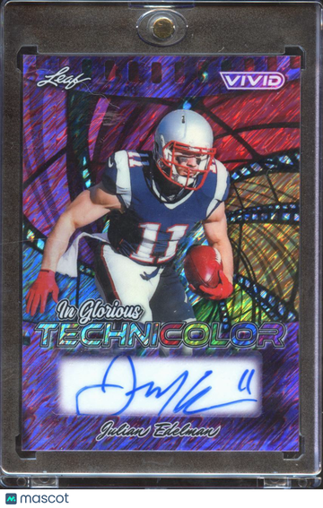 2025 Leaf Vivid In Glorious Technicolor Julian Edelman #GA-JE1 Purple /7