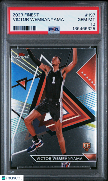 2023 Topps Finest Victor Wembanyama #197 PSA 10