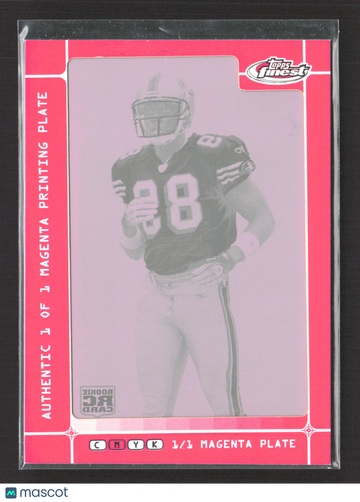 2007 Topps Finest Jason Hill #133 Magenta Printing Plate /1 Printing Plate
