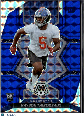 Kayvon Thibodeaux 2022 Panini Mosaic RC Blue /99 New York Giants