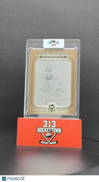2021-22 Upper Deck The Cup Mattias Samuelsson #SPA-129 Black Printing Plate 1 of 1
