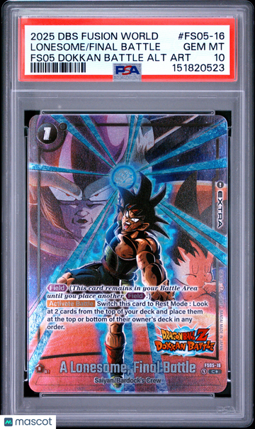 2025 Dragon Ball Super Card Game Fusion World New Adventure Final Battle Fs05 Dokkan Battle Alt Art PSA 10 #FS05-16