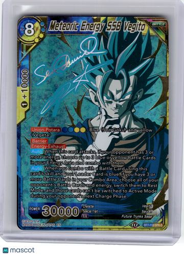 Assault of the Saiyans Vegito Foil Super Rare Signature [Lightly Played] #BT7-118