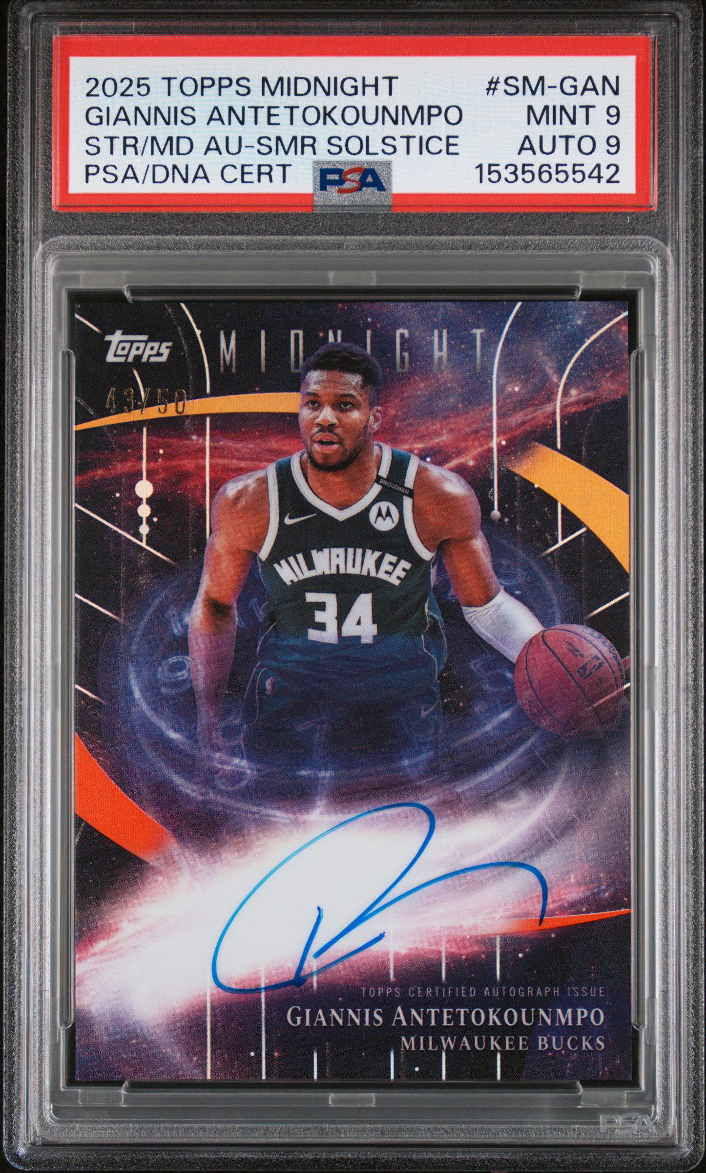 2025 Topps Midnight Stroke of Midnight Autographs Summer Solstice
