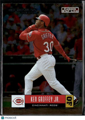 Ken Griffey Jr. 2004 Donruss Career Stat Line Cincinnati Reds