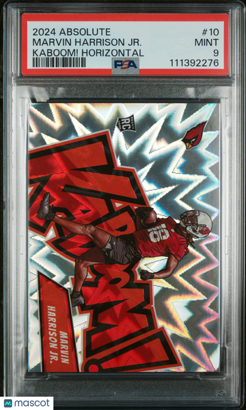 Marvin Harrison JR. 2024 Panini Absolute #10 Short Print Rookie PSA 9