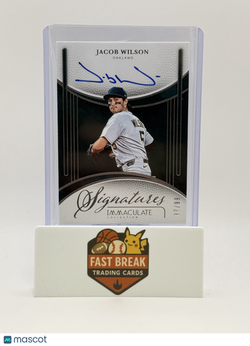 2026 Panini Immaculate Collection Jacob Wilson #IS-JW /99