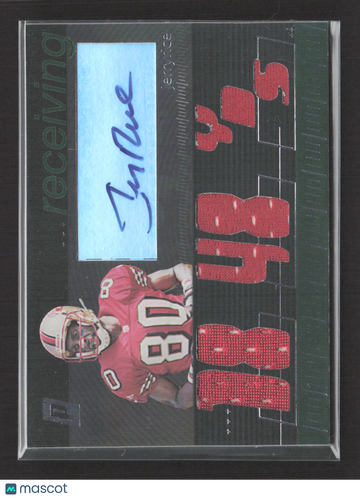 2006 Topps Paradigm Jerry Rice #TPCHRE-JR Autograph Triple Relic