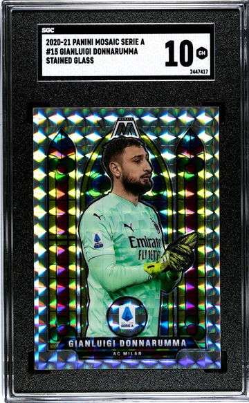 2020-21 Panini Mosaic Serie A Gianluigi Donnarumma Stained Glass