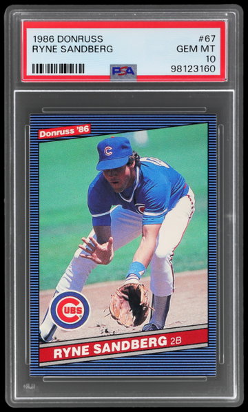 1986 Donruss Ryne Sandberg PSA 10