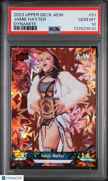 2023 Upper Deck Aew Jamie Hayter #51 Dynamite /249 PSA 10