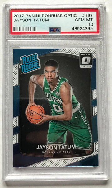 2017-18 Panini Donruss Optic #198 Jayson Tatum PSA 10