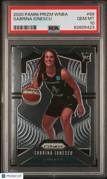 2020 Panini Prizm WNBA Sabrina Ionescu #89 PSA 10