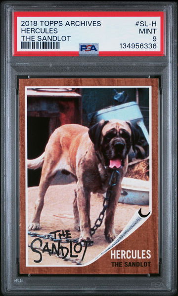 2018 Topps Archives the Sandlot Hercules #SLH PSA 9