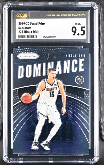 2019 Panini Prizm Dominance Nikola Jokic CSG 9.5 Mint Plus