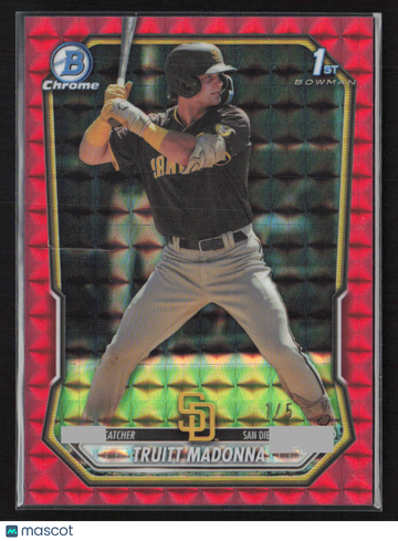 2026 Bowman Chrome Truitt Madonna #BCP-1 Red Mojo Refractor /5