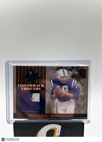 2006 Donruss Playoff Throwback Threads Johnny Unitas #TT-1 /30 Authentic Game-Worn Jersey