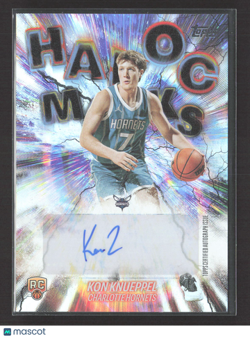 2025 Topps Havoc Marks Kon Knueppel #HM-KK RC Auto