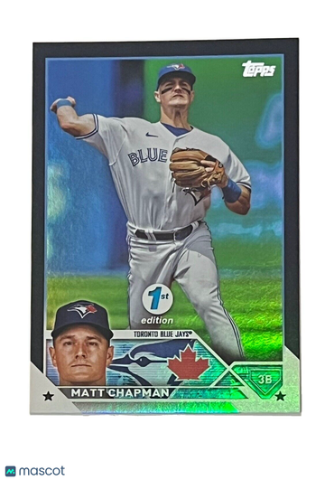 2023 Topps Series 1 Matt Chapman #260 Black Foil 1st Edition