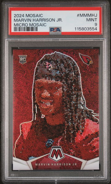 2024 Panini Mosaic Micro Mosaic Marvin Harrison Jr #MM-MHJ RC PSA 9