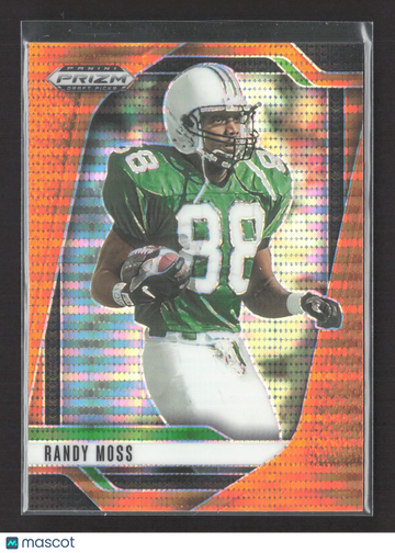 2025 Panini Prizm Draft Picks Randy Moss #181 Orange Pulsar 37/75