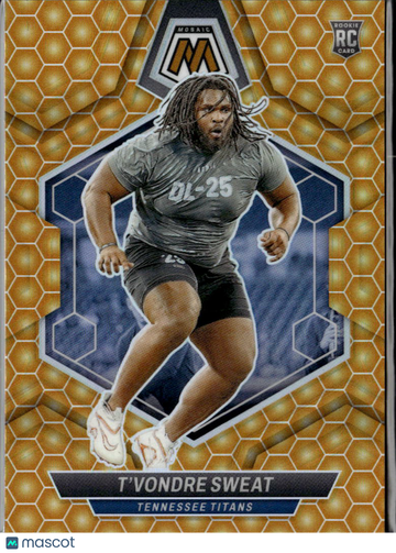 T'Vondre Sweat 2024 Panini Mosaic Prizm RC Honey Comb Tennessee Titans