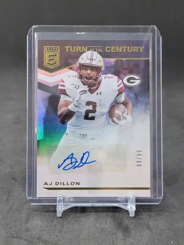 Elite Turn Of The Century Aj Dillon sp foil refractor  /99 autograph