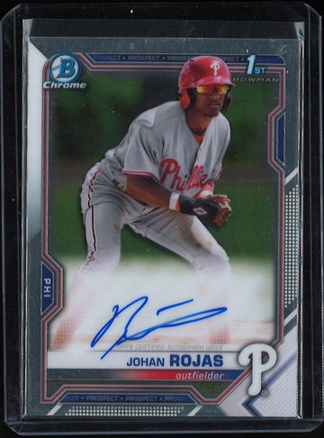2021 Bowman Chrome Johan Rojas 1st Prospect Auto