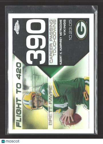 2008 Topps Chrome Flight to 420 Brett Favre #BFC-390 Refractor