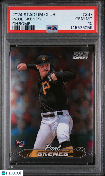 2024 Topps Stadium Club Paul Skenes #237 Chrome PSA 10
