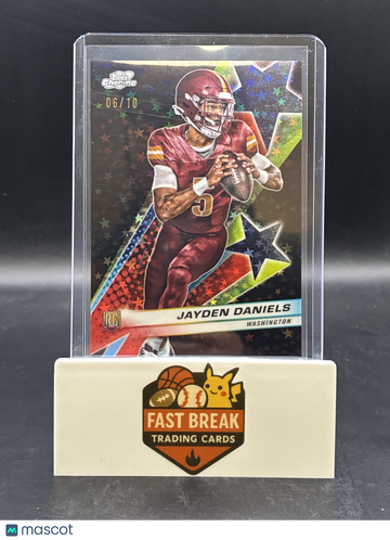 2024 Topps Chrome Jayden Daniels #286 Black Stars /10 RC