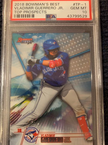 2018 Bowman's Best Top Prospects Vladimir Guerrero Jr. PSA 10 