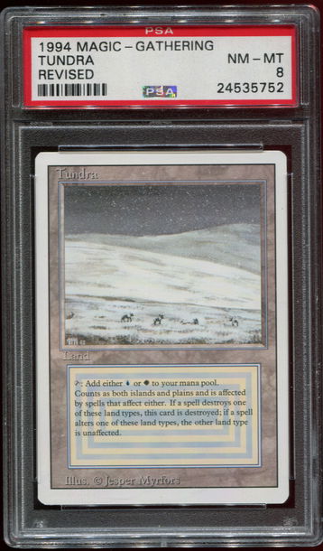 Magic the Gathering MTG Revised Tundra PSA 8 NM-MT